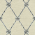 Turnberry Trellis Pavilion Charcoal Wallpaper by Thibaut
