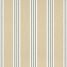 T13358 Canvas Stripe Pavilion Black Wallpaper by Thibaut