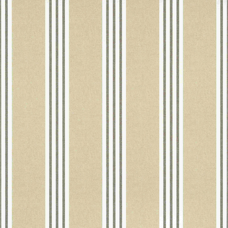 T13358 Canvas Stripe Pavilion Black Wallpaper by Thibaut