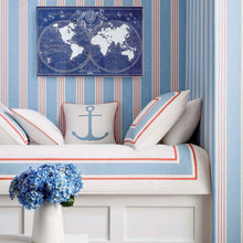 Canvas Stripe Pavilion Wallpaper by Thibaut
