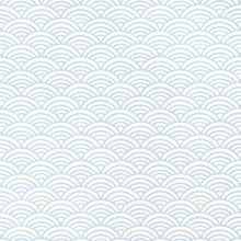 T13375 Maris Pavilion Spa Blue Wallpaper by Thibaut