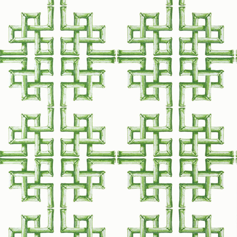 T13900 Boca Bamboo Palm Grove Green Wallpaper by Thibaut
