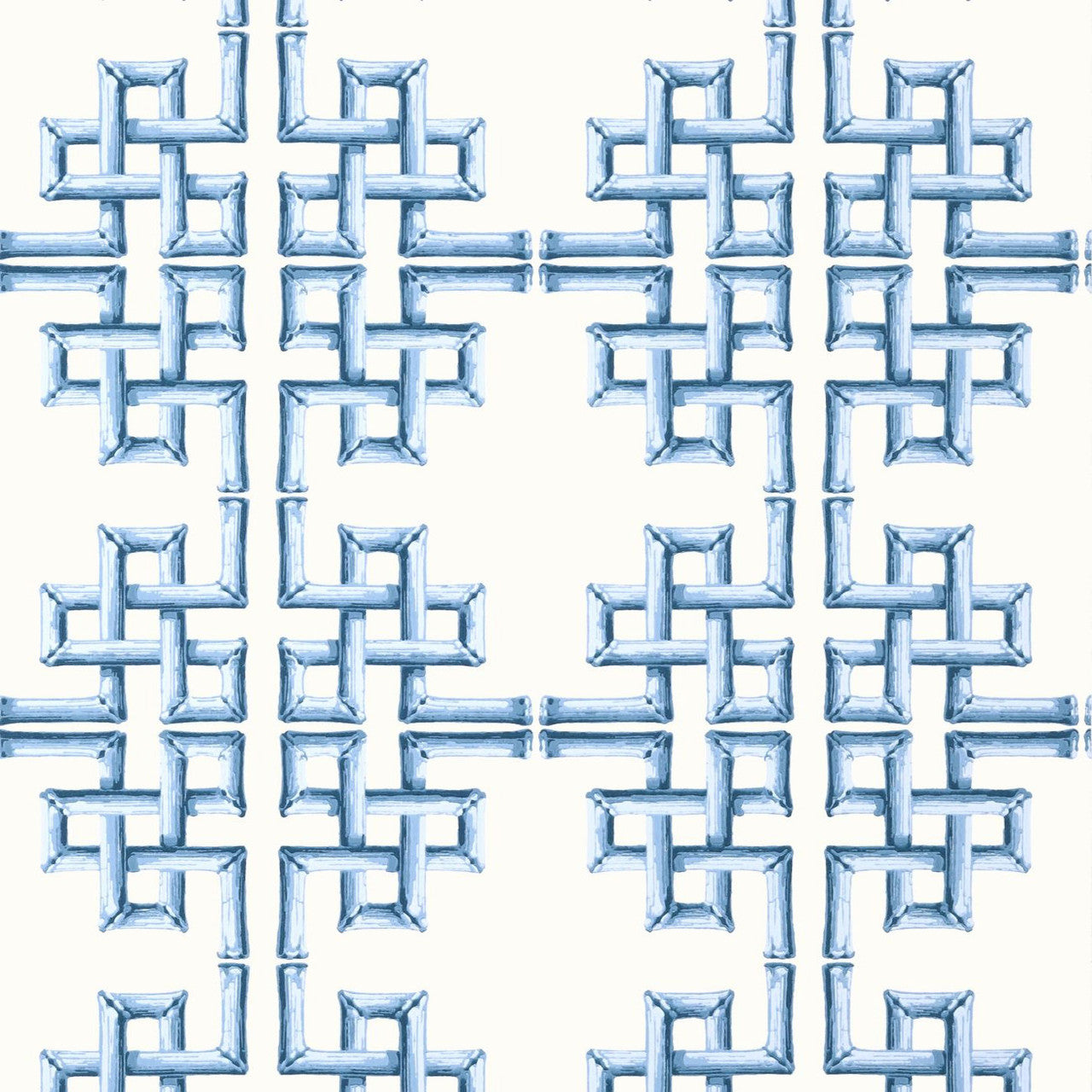 T13901 Boca Bamboo Palm Grove Blue Wallpaper by Thibaut