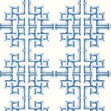 T13901 Boca Bamboo Palm Grove Blue Wallpaper by Thibaut