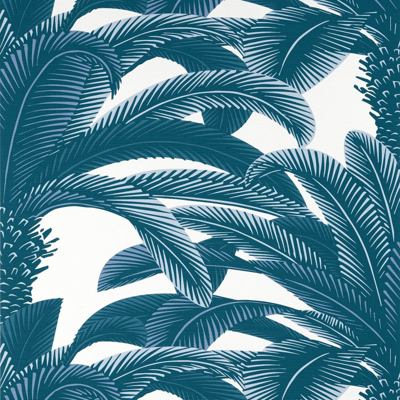 T13910 Queen Palm Grove Navy Wallpaper by Thibaut
