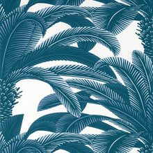 T13910 Queen Palm Grove Navy Wallpaper by Thibaut