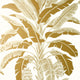 Banana Tree Palm Grove Metallic Gold Wallpaper by Thibaut