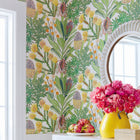 T13921 Protea Palm Grove Brights Wallpaper by Thibaut