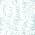 T13929 Siesta Key Palm Grove Spa Blue Wallpaper by Thibaut
