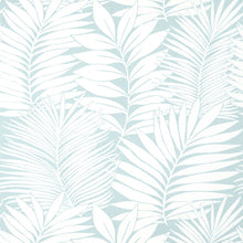T13929 Siesta Key Palm Grove Spa Blue Wallpaper by Thibaut