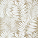 Siesta Key Palm Grove Metallic Gold Wallpaper by Thibaut