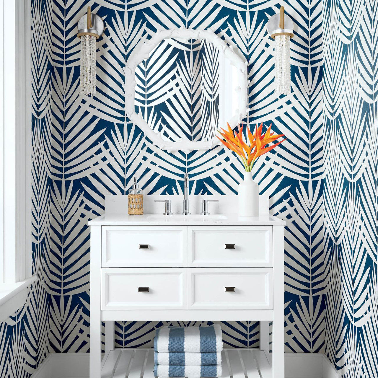 Croatia Palm Grove Wallpaper by Thibaut