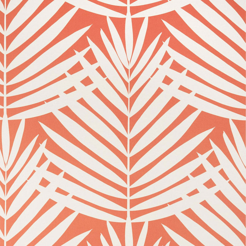 T13934 Croatia Palm Grove Coral Wallpaper by Thibaut