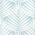 T13936 Croatia Palm Grove Spa Blue Wallpaper by Thibaut