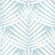 Croatia Palm Grove Spa Blue Wallpaper by Thibaut