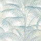 Delray Palm Grove Spa Blue Wallpaper by Thibaut