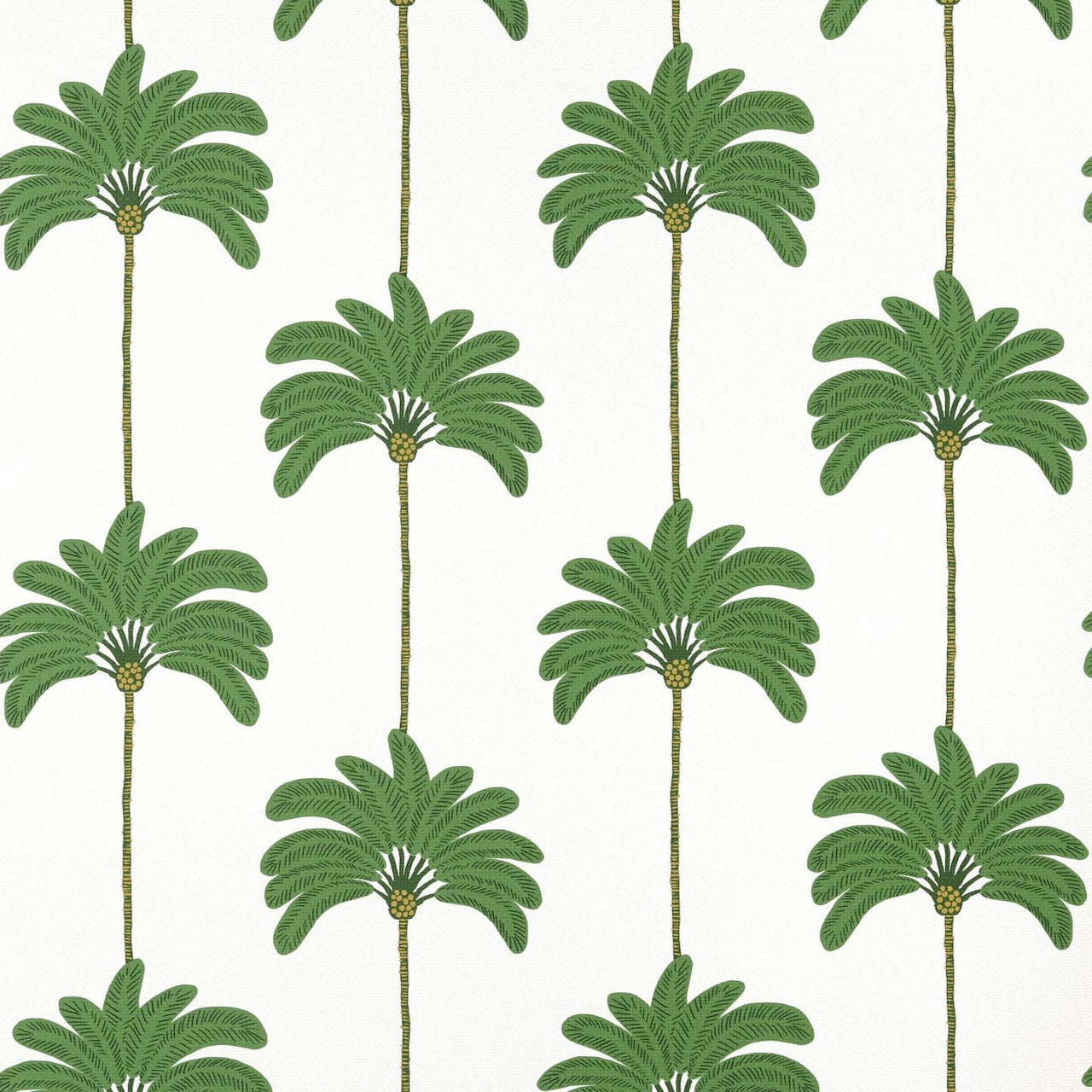 T13942 Sunset Boulevard Palm Grove Green Wallpaper by Thibaut