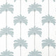Sunset Boulevard Palm Grove Spa Blue Wallpaper by Thibaut