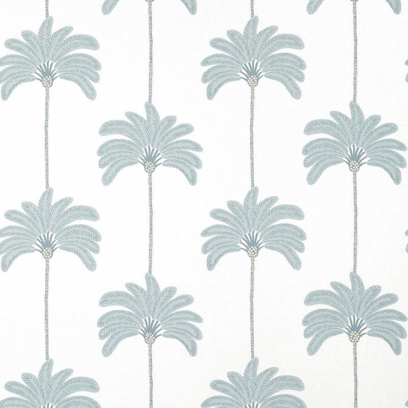 T13943 Sunset Boulevard Palm Grove Spa Blue Wallpaper by Thibaut