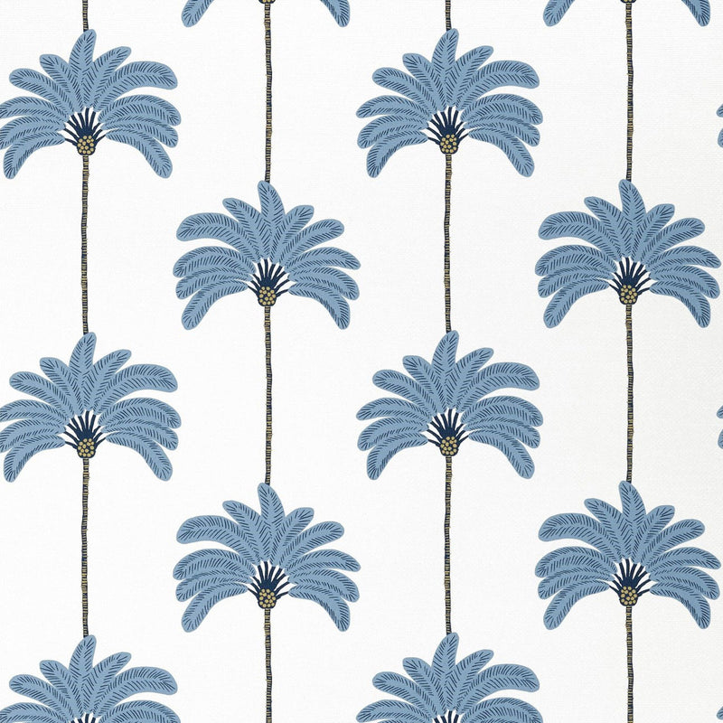 T13944 Sunset Boulevard Palm Grove Blue Wallpaper by Thibaut