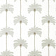 Sunset Boulevard Palm Grove Metallic Silver Wallpaper by Thibaut