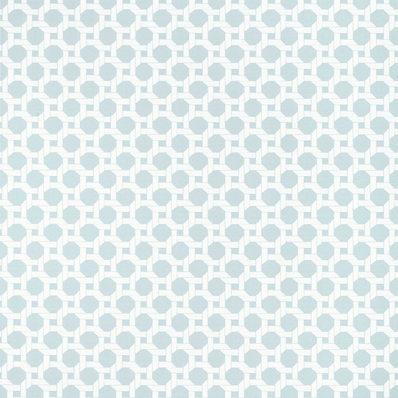 T13960 Charter Palm Grove Spa Blue Wallpaper by Thibaut