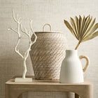 T14510 Bankun Raffia Texture Resource 8 Oyster Wallpaper by Thibaut