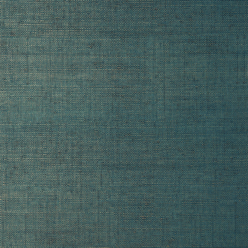 T14514 Bankun Raffia Texture Resource 8 Peacock Wallpaper by Thibaut