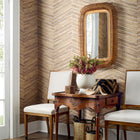 T14573 Wood Herringbone Texture Resource 8 Natural/Metallic Silver Wallpaper by Thibaut