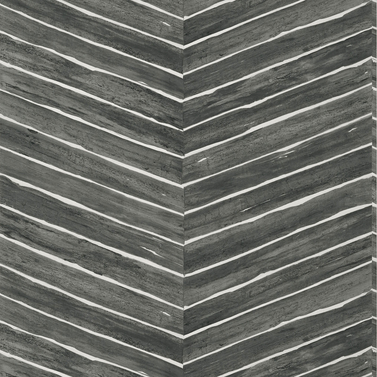 T14574 Wood Herringbone Texture Resource 8 Charcoal Wallpaper by Thibaut