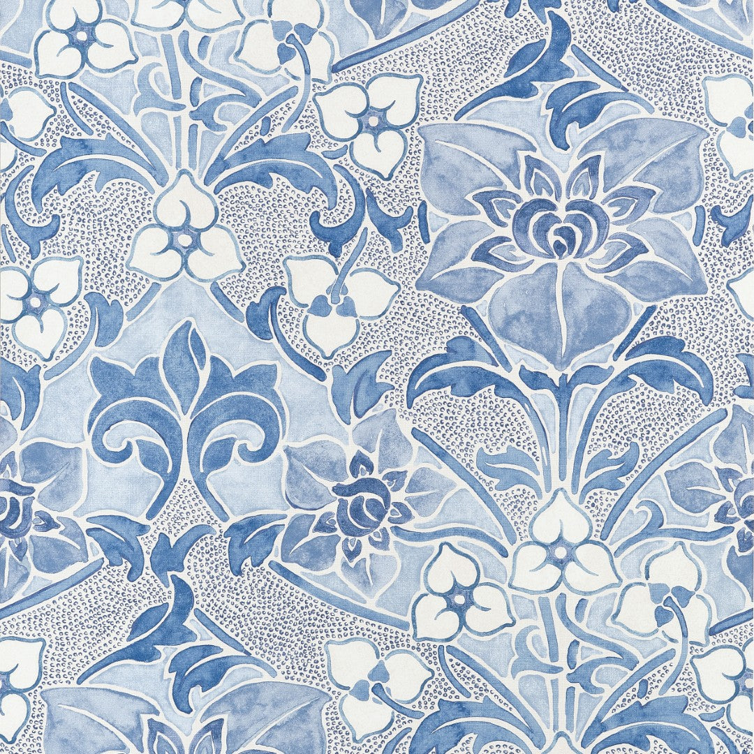 T14602 Woodford Blue Wallpaper by Thibaut