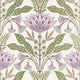 Lotus Lilac and Green Fairhaven Wallpaper by Thibaut