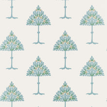 T14613 May Tree Spa Blue Wallpaper by Thibaut