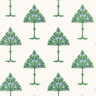 T14615 May Tree Blue and Green Wallpaper by Thibaut