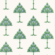 T14615 May Tree Blue and Green Wallpaper by Thibaut