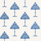T14616 May Tree Blue and White Wallpaper by Thibaut