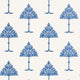 May Tree Blue and White Fairhaven Wallpaper by Thibaut