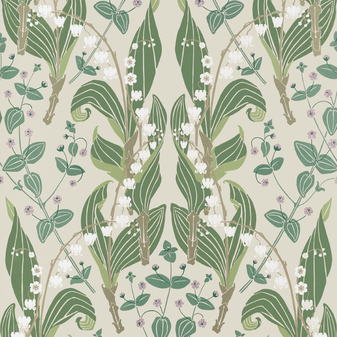 T14619 Harbor Springs Sage and Green Wallpaper by Thibaut