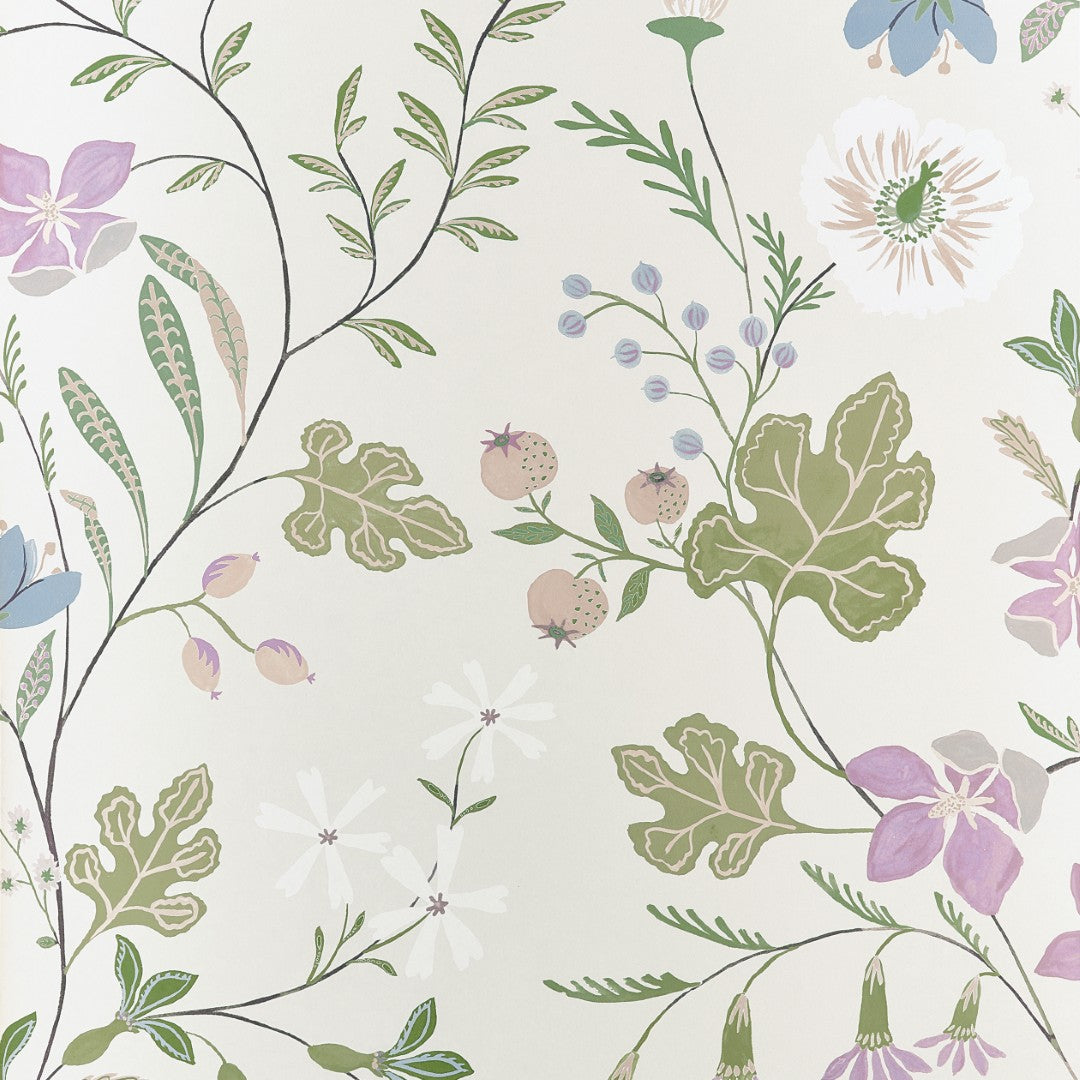 T14623 Bloom Lilac Wallpaper by Thibaut