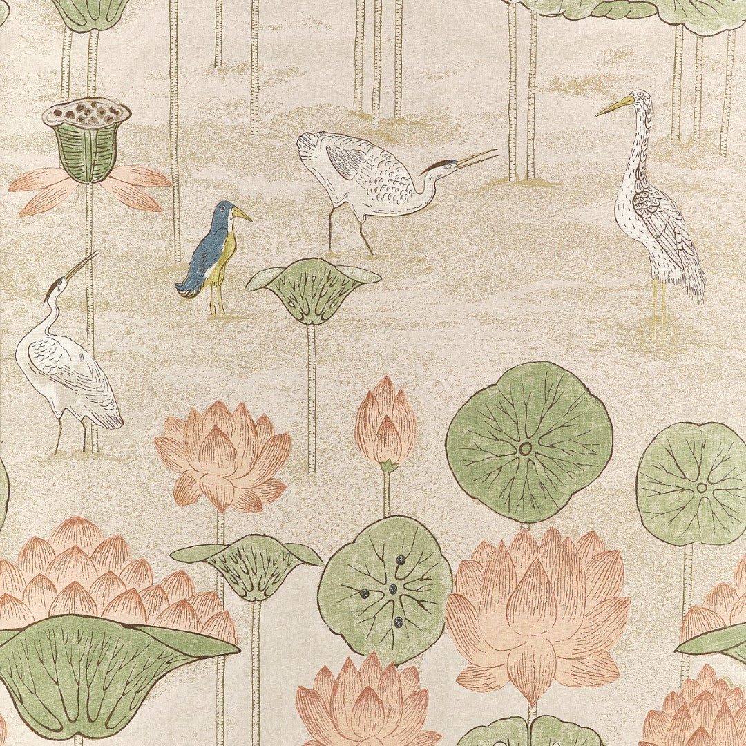 T14635 Malea Apricot Wallpaper by Thibaut