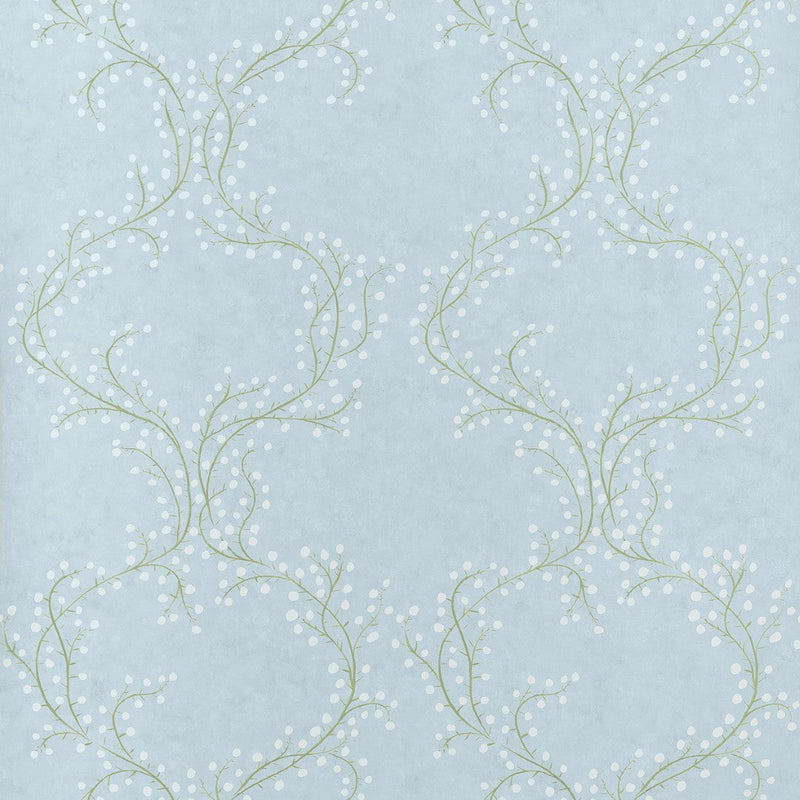 T14641 Markle Trail Spa Blue Wallpaper by Thibaut