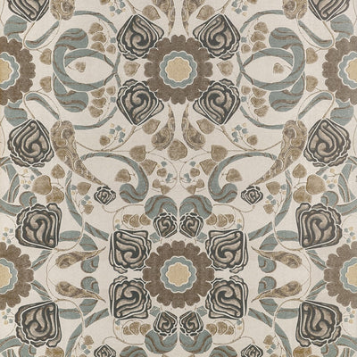 Margaux Brown Fairhaven Wallpaper by Thibaut