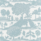 T14650 La Foret Spa Blue Wallpaper by Thibaut