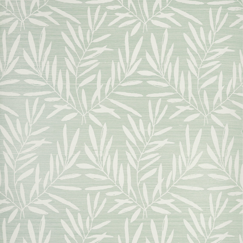 T15800 Summer Leaves Willow Islander Wallpaper by Thibaut