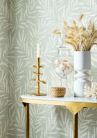 T15800 Summer Leaves Willow Islander Wallpaper by Thibaut