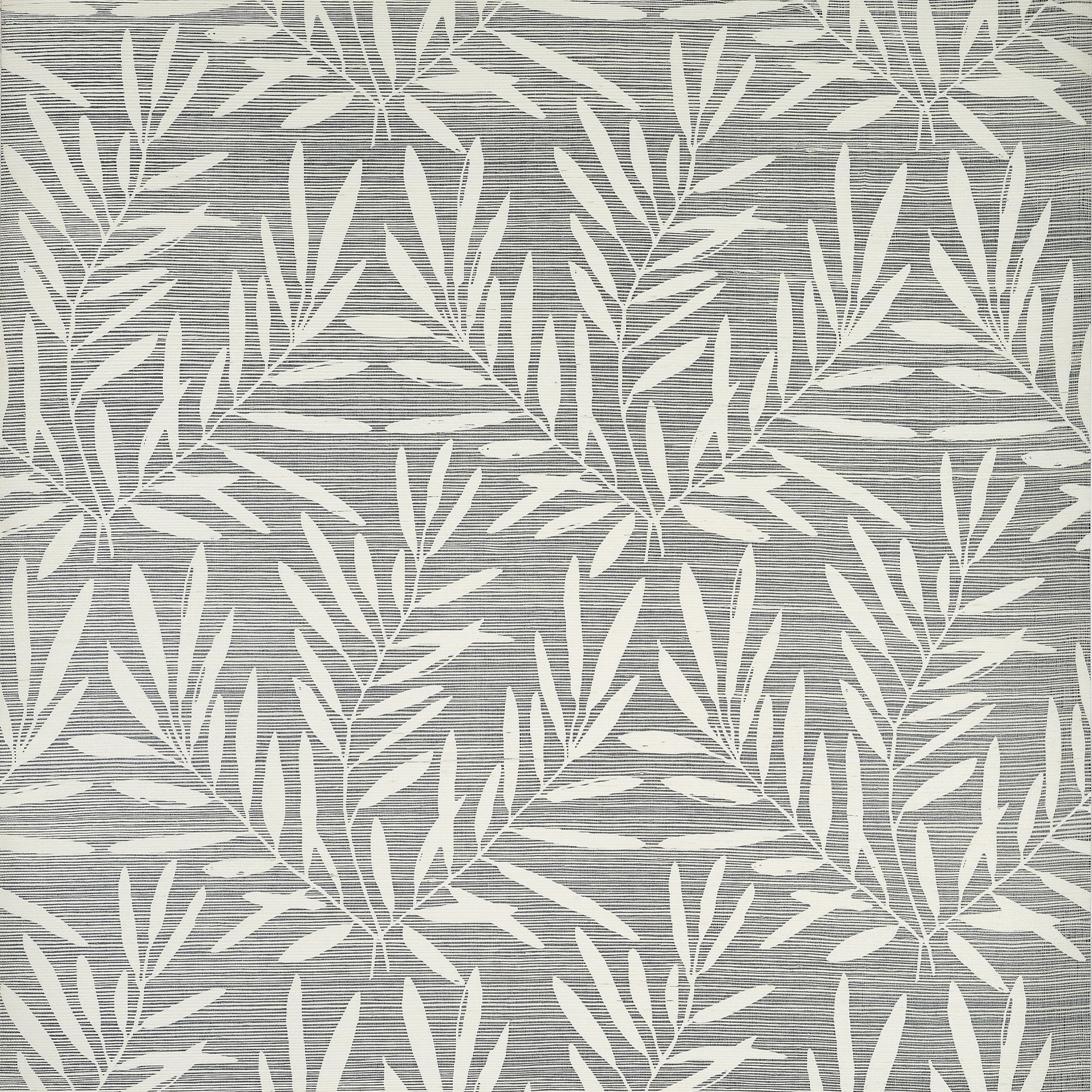 T15801 Summer Leaves Charcoal Islander Wallpaper by Thibaut