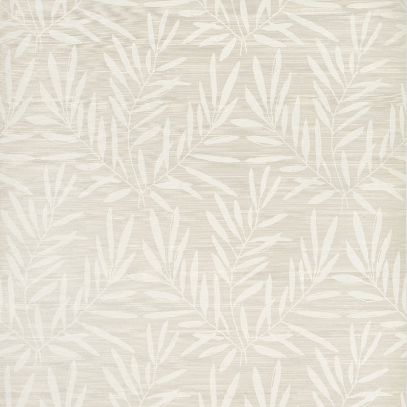 T15802 Summer Leaves Beige Islander Wallpaper by Thibaut