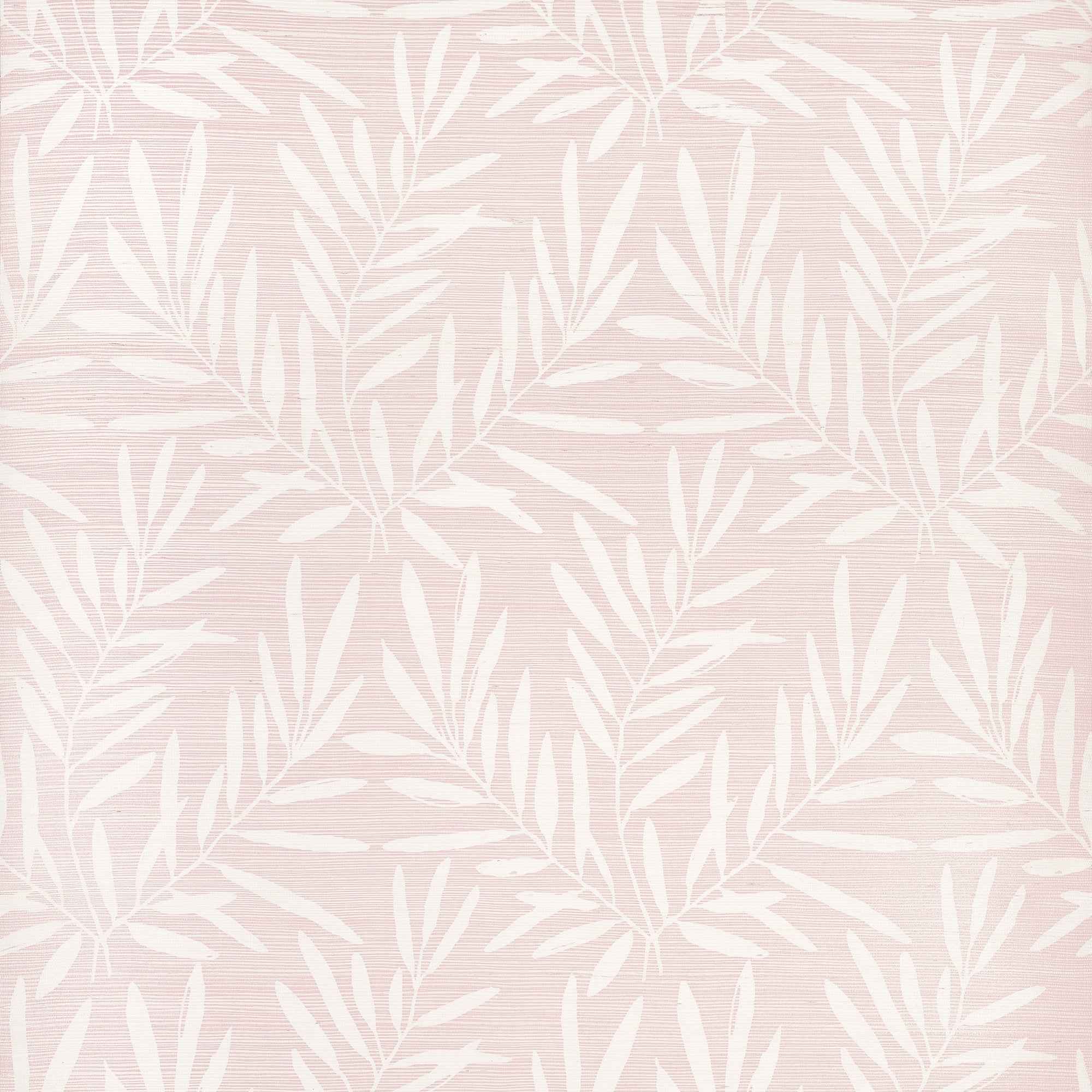 T15803 Summer Leaves Blush Islander Wallpaper by Thibaut