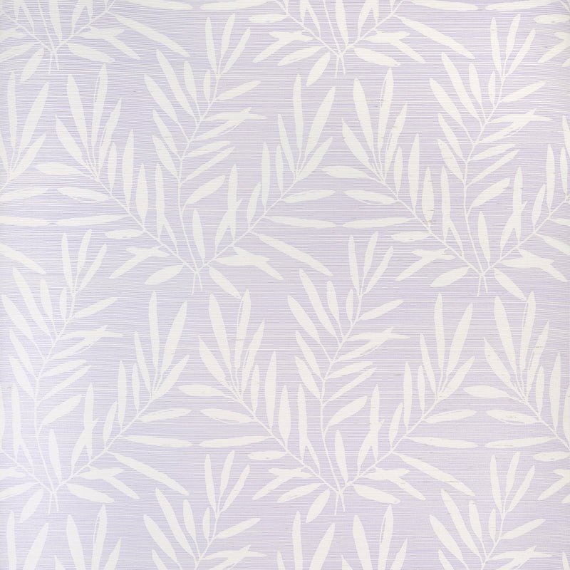 T15805 Summer Leaves Lavender Islander Wallpaper by Thibaut