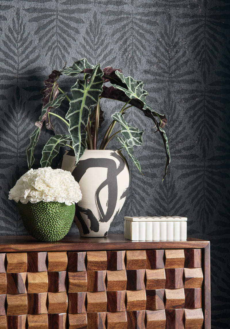 T15814 Gasparilla Black Islander Wallpaper by Thibaut